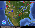 NOAA weather map